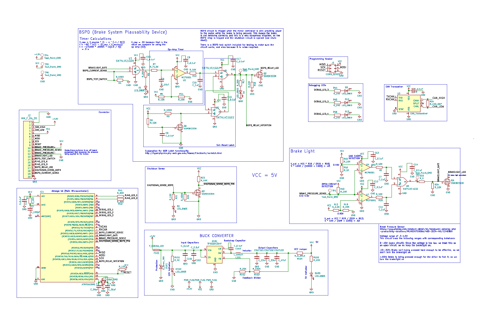 BSPD/Brakelight circuit schematic.