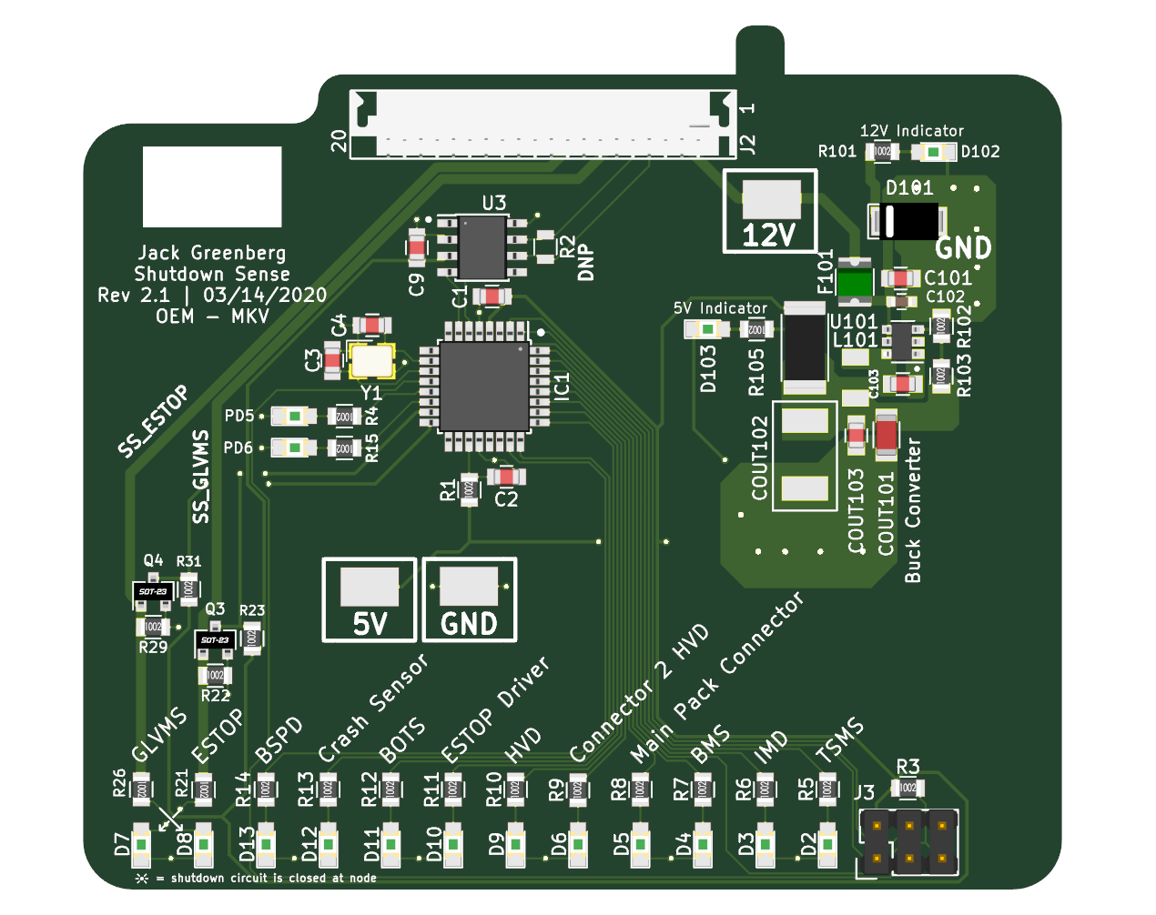 A 3D render of the board