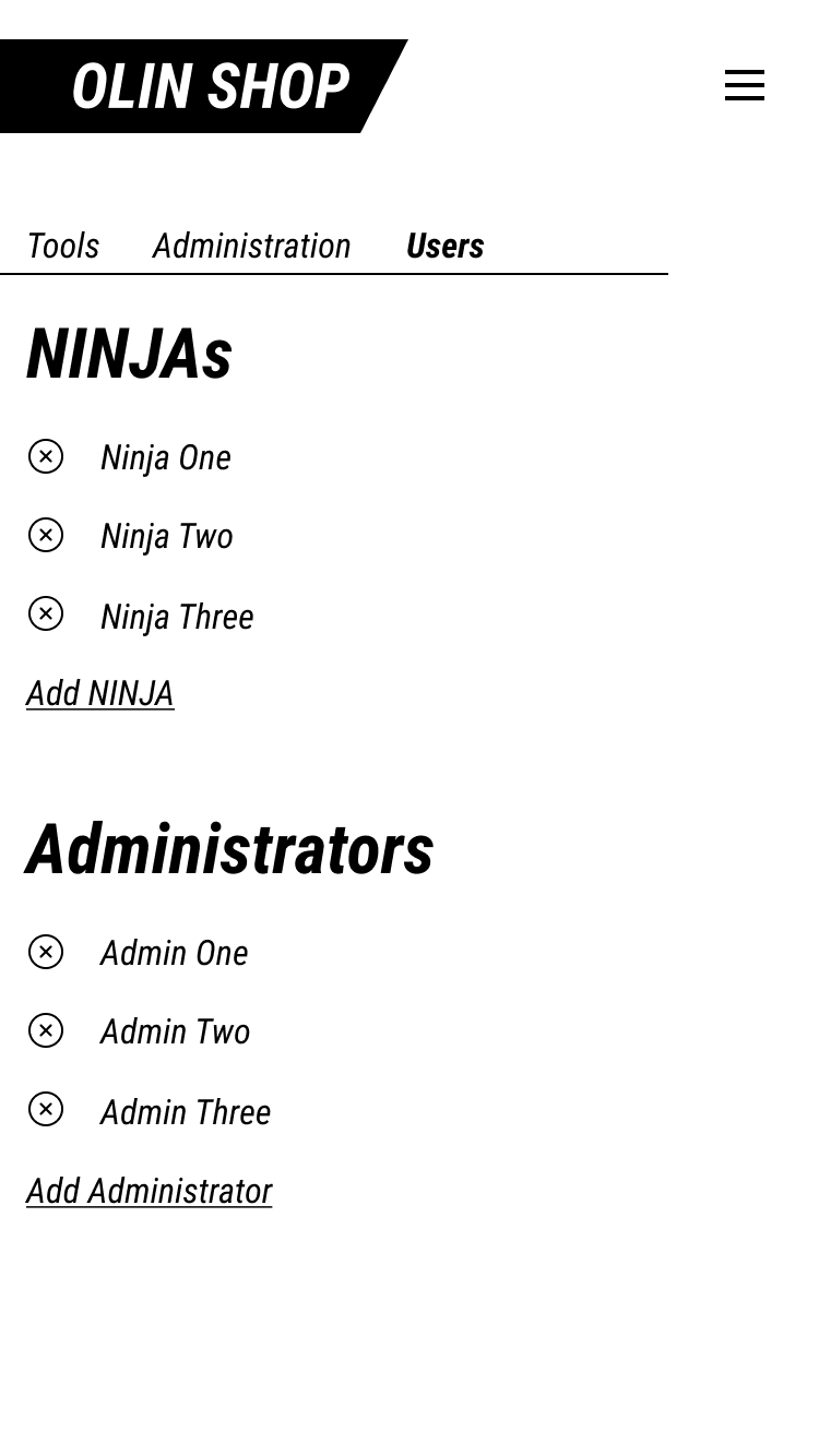 Admin view that allows administrators to add trainers.